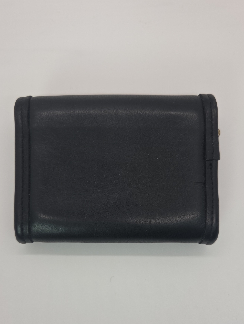 Coach Vintage Black Leather Multifunction Pouch Wallet with Gold Keychain #7219 - Picture 3 of 16